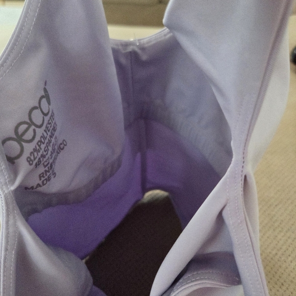 NEW Becco Midi cutout top purple size small (sports top/bra - no padding) - Picture 12 of 12